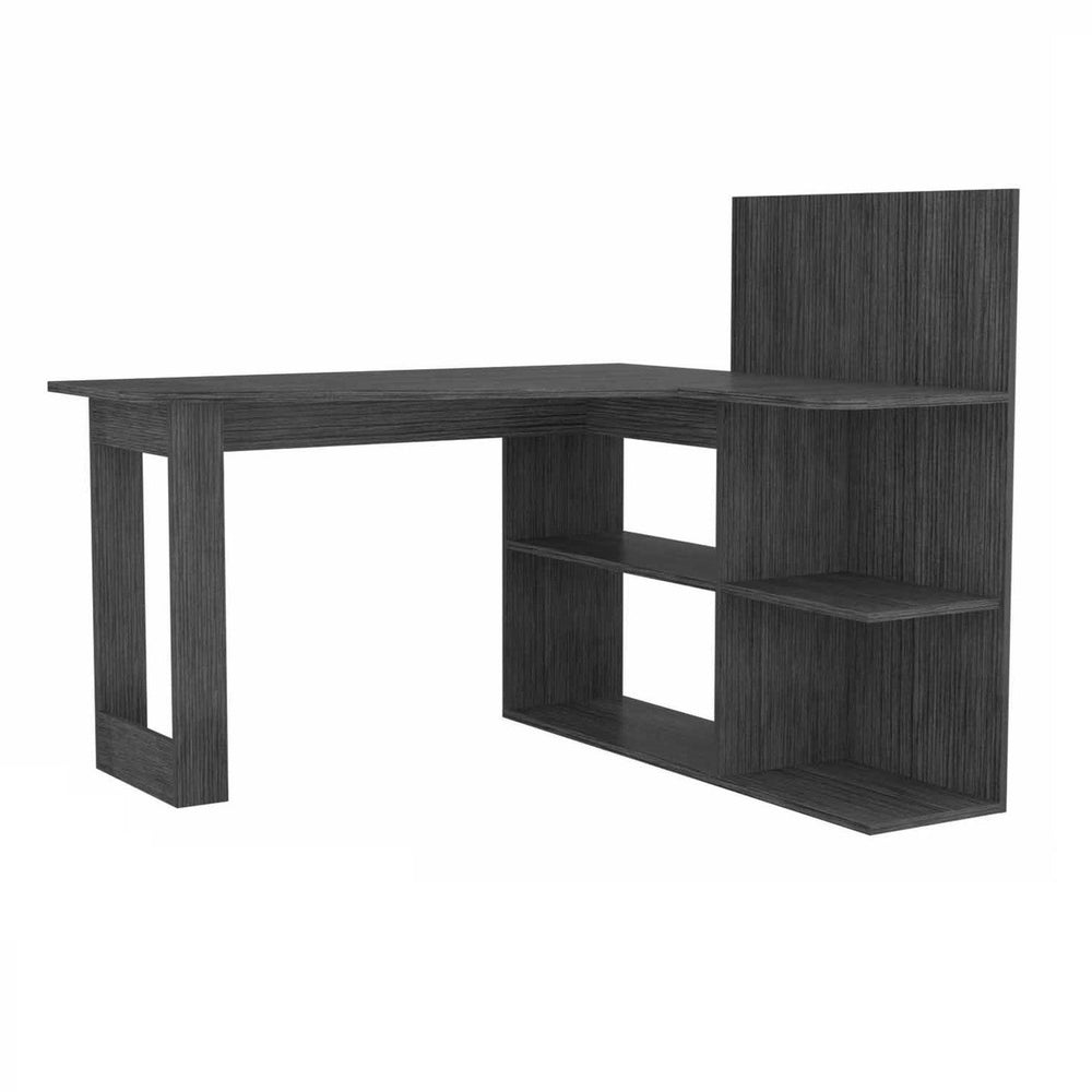 47" Gray L Shape Computer Desk - Homeroots - Flyclothing LLC