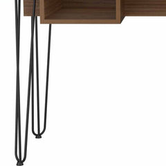 55" Brown and Black Computer Desk - Homeroots