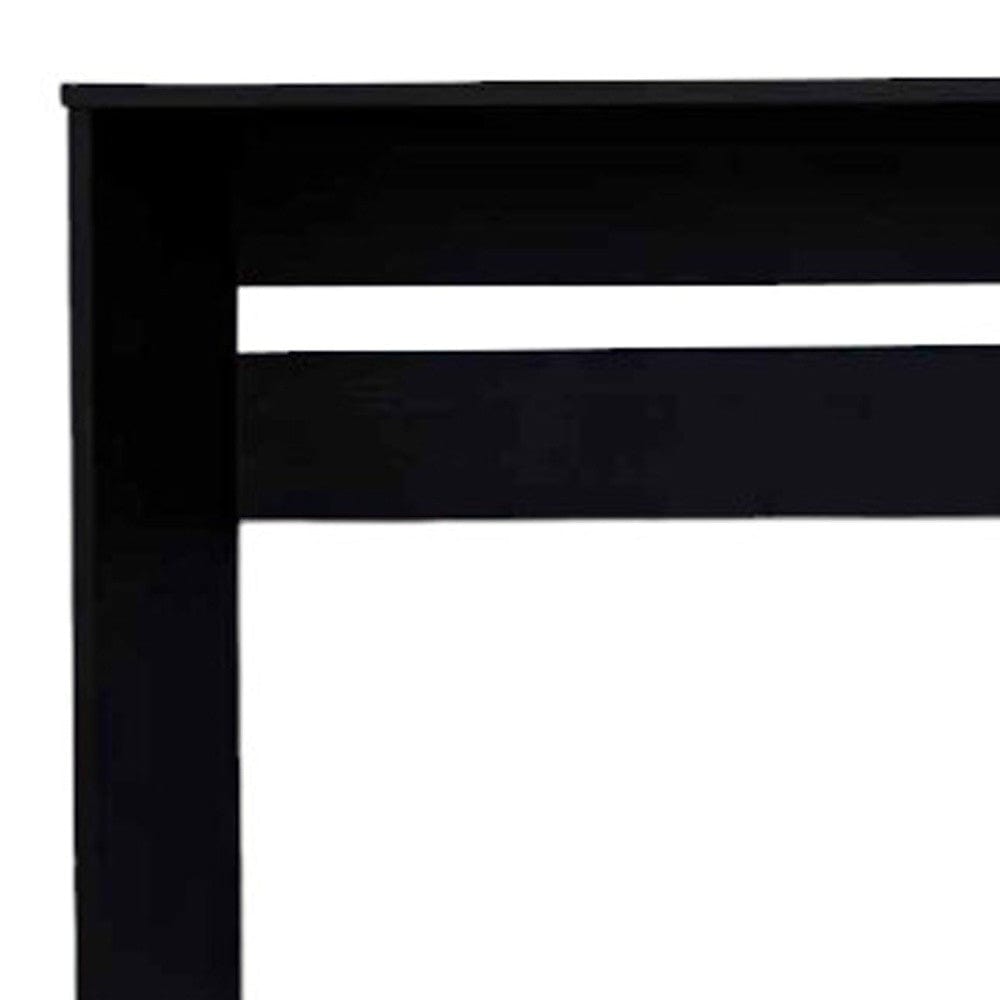 47" Black Computer Desk With Three Drawers - Homeroots - Flyclothing LLC
