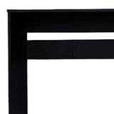 47" Black Computer Desk With Three Drawers - Homeroots