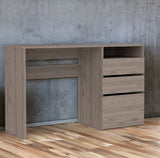 47" Light Gray Computer Desk With Three Drawers - Homeroots