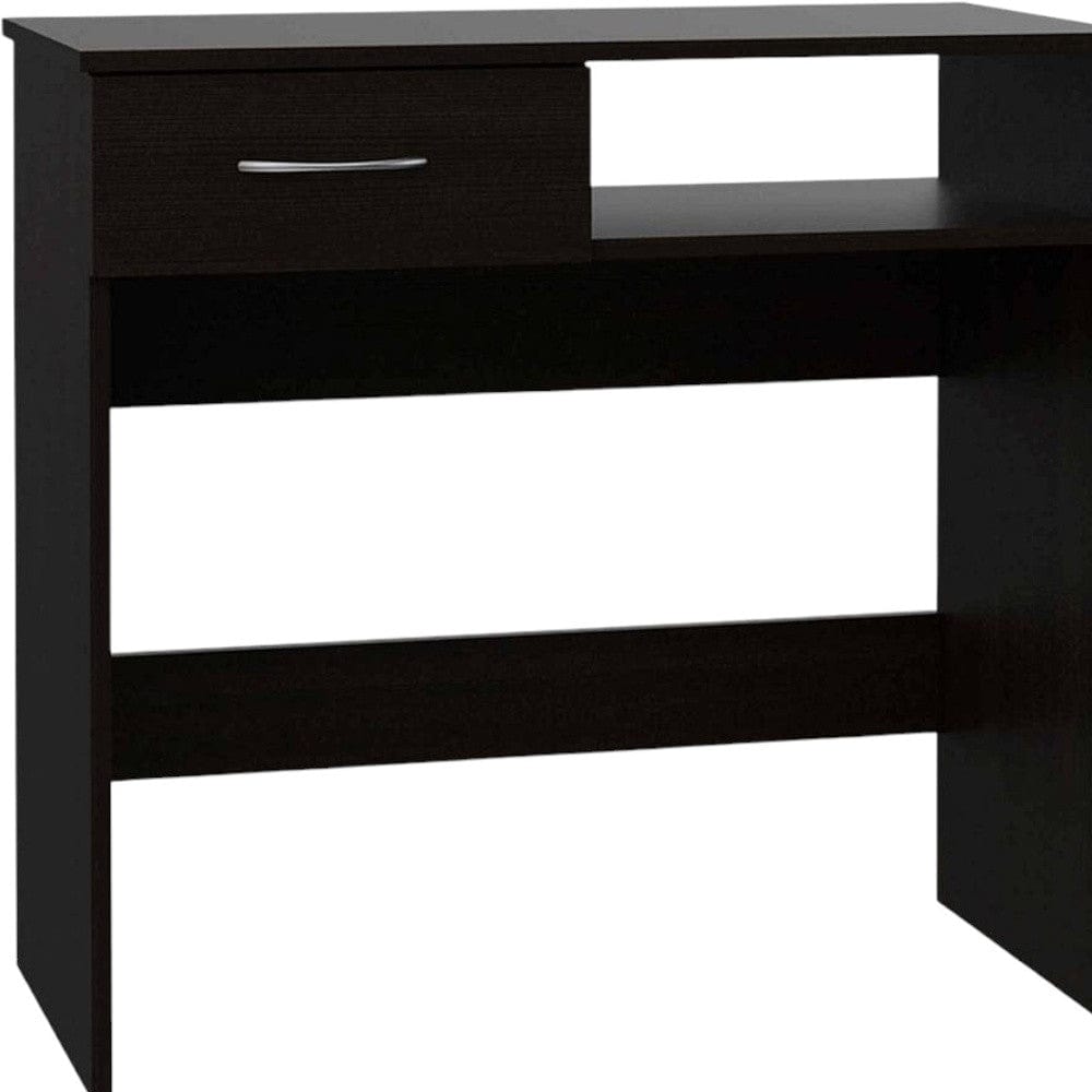 32" Black Computer Desk Desk and Bookshelf Set - Homeroots - Flyclothing LLC