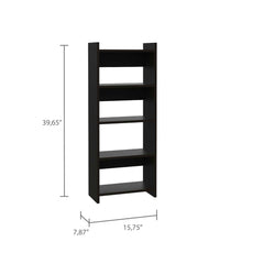 32" Black Computer Desk Desk and Bookshelf Set - Homeroots