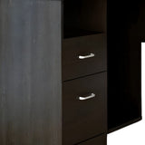 41" Black L Shape Computer Desk With Two Drawers - Homeroots - Flyclothing LLC