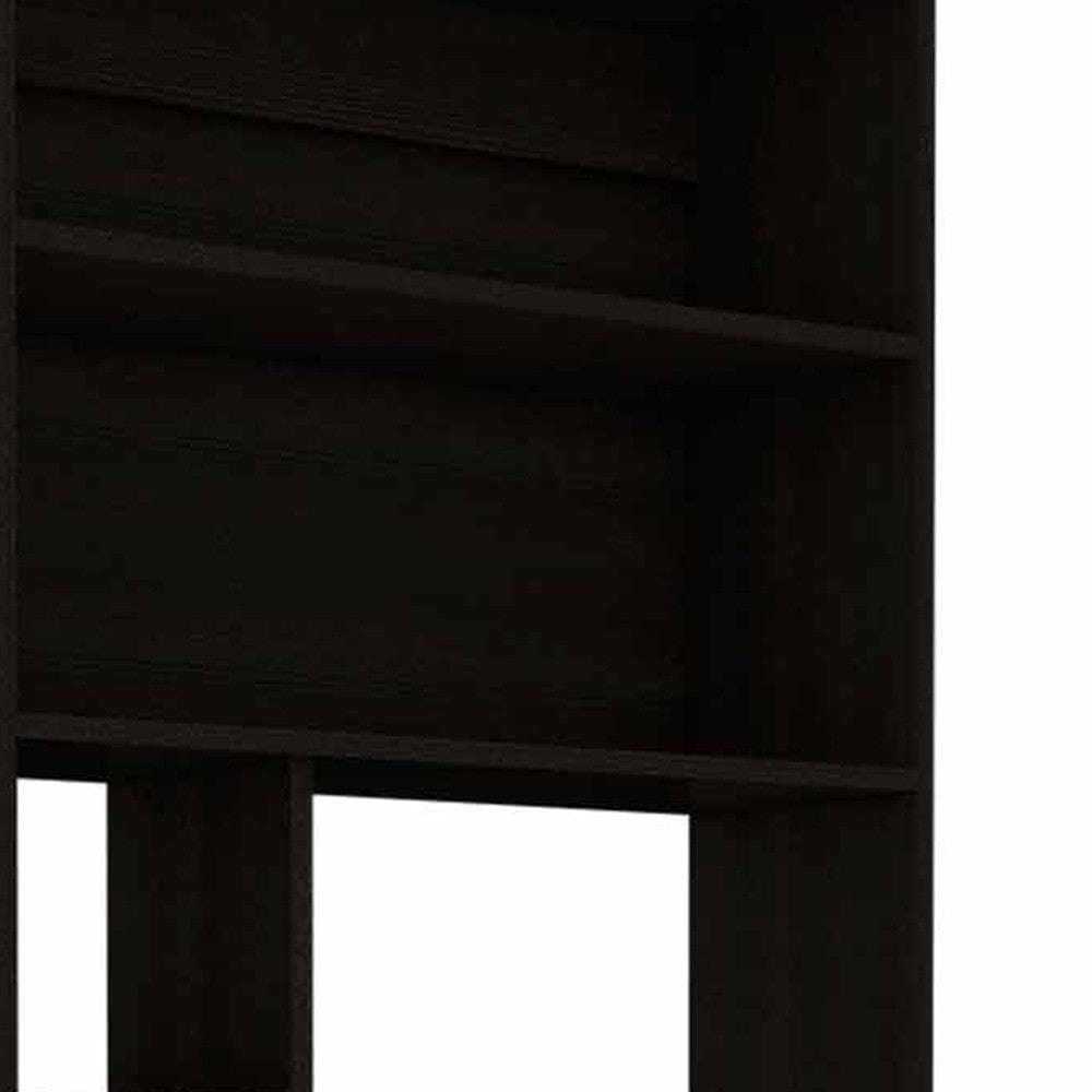 30" Black Computer Desk With Hutch - Homeroots - Flyclothing LLC