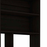 30" Black Computer Desk With Hutch - Homeroots