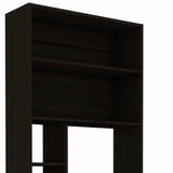 30" Black Computer Desk With Hutch - Homeroots