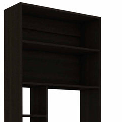 30" Black Computer Desk With Hutch - Homeroots
