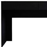 47" Black Computer Desk with Two Drawers - Homeroots - Flyclothing LLC