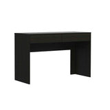 47" Black Computer Desk with Two Drawers - Homeroots
