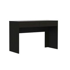 47" Black Computer Desk with Two Drawers - Homeroots