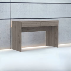 47" Light Gray Computer Desk With Two Drawers - Homeroots