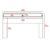47" Light Gray Computer Desk With Two Drawers - Homeroots - Flyclothing LLC