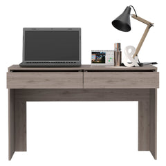 47" Light Gray Computer Desk With Two Drawers - Homeroots