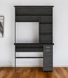 43" Gray Computer Desk - Homeroots