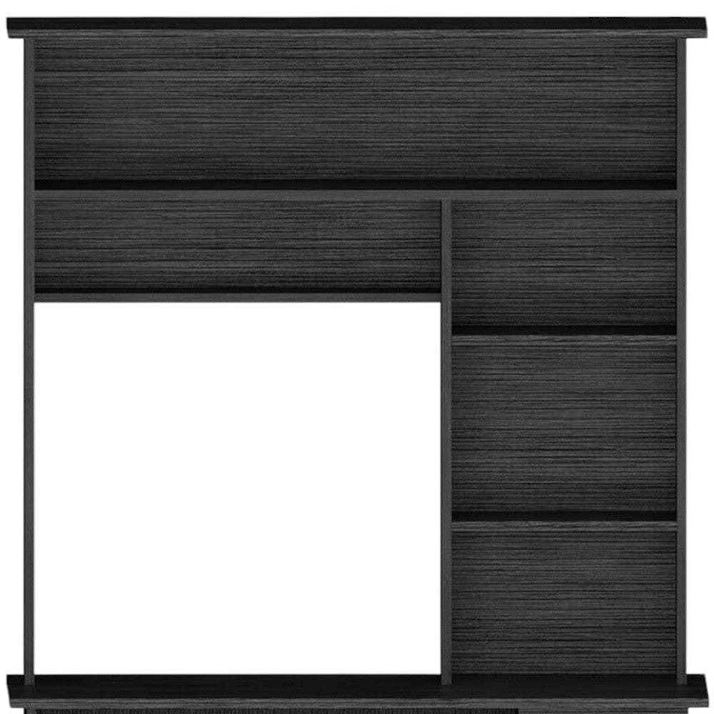 43" Gray Computer Desk - Homeroots - Flyclothing LLC