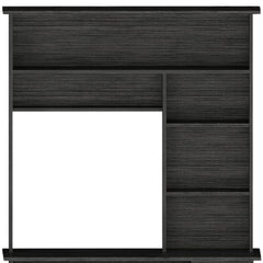 43" Gray Computer Desk - Homeroots