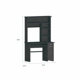 43" Gray Computer Desk - Homeroots - Flyclothing LLC