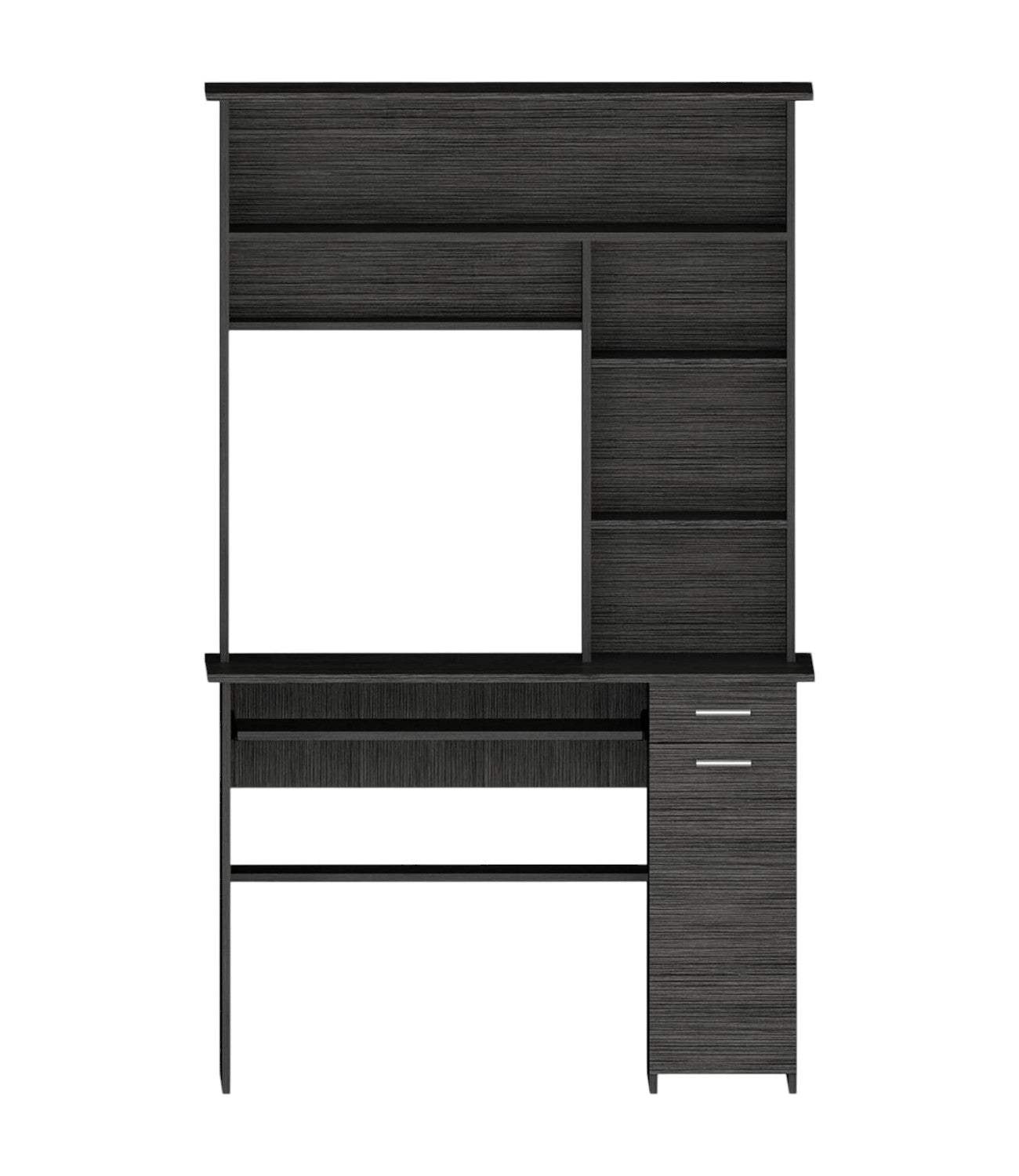 43" Gray Computer Desk - Homeroots - Flyclothing LLC