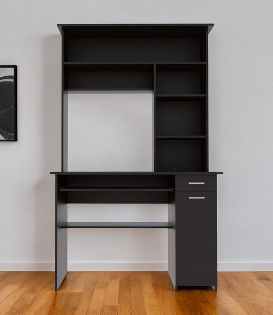 43" Black Computer Desk - Homeroots