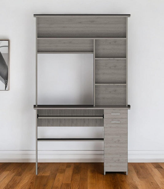 43" Light Gray Computer Desk - Homeroots