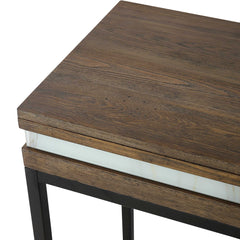 47" Brown and Black Frame Console Table - Homeroots