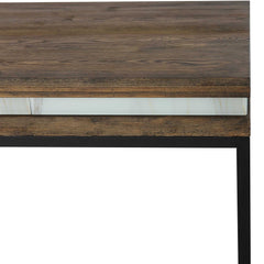 47" Brown and Black Frame Console Table - Homeroots