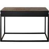 47" Brown and Black Frame Console Table - Homeroots
