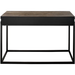 47" Brown and Black Frame Console Table - Homeroots