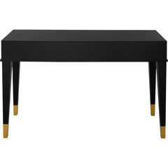 47" Black Console Table And Drawers - Homeroots
