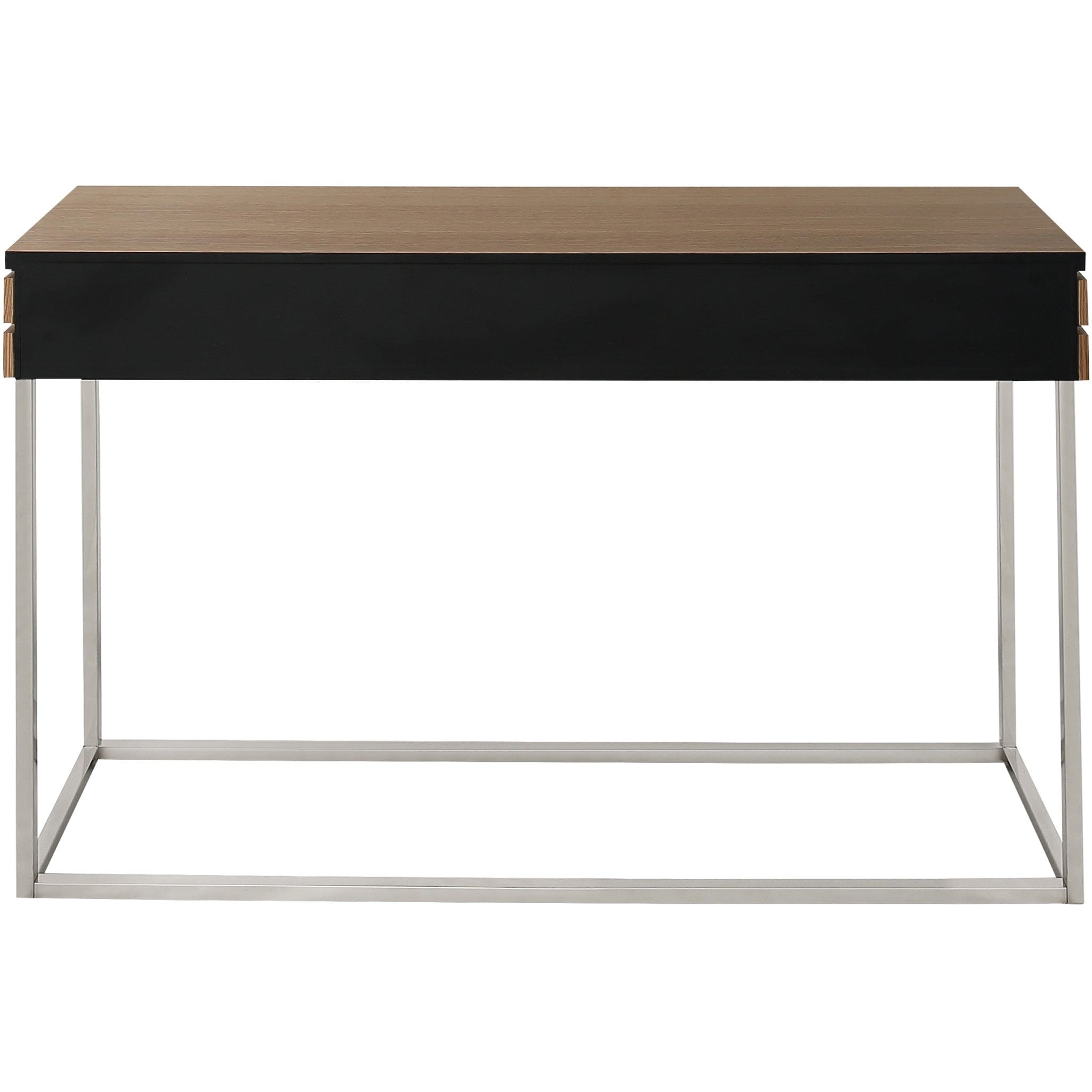 47" Brown and Silver Frame Console Table And Drawers - Homeroots