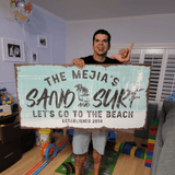 Sand and Surf Sign II - Tailored Canvases - Flyclothing LLC