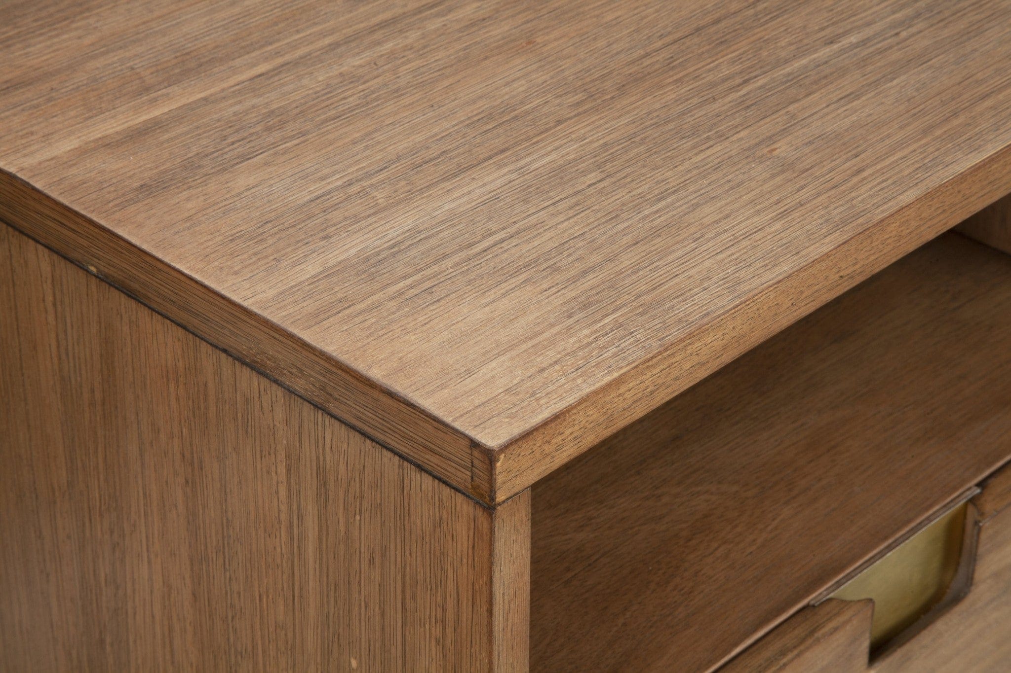 64" Sand Solid Wood Open shelving TV Stand - Homeroots