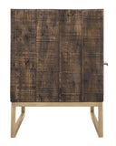 52" Deep Taupe Reclaimed Pine And Plywood Open Shelving TV Stand - Homeroots