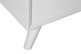 50" White Solid Wood Cabinet Enclosed Storage TV Stand - Homeroots - Flyclothing LLC