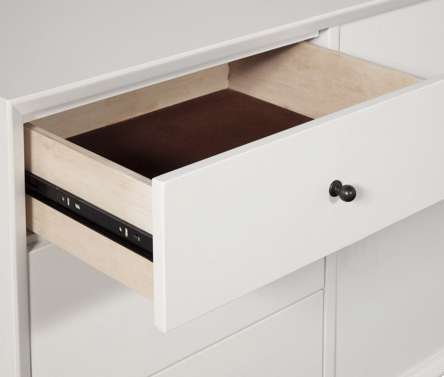50" White Solid Wood Cabinet Enclosed Storage TV Stand - Homeroots - Flyclothing LLC