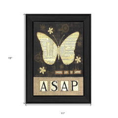 Always Say A Prayer Butterfly Black Print Wall Art - Homeroots