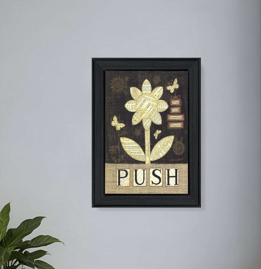 Pray Until Something Happens Black Framed Print Wall Art - Homeroots - Flyclothing LLC