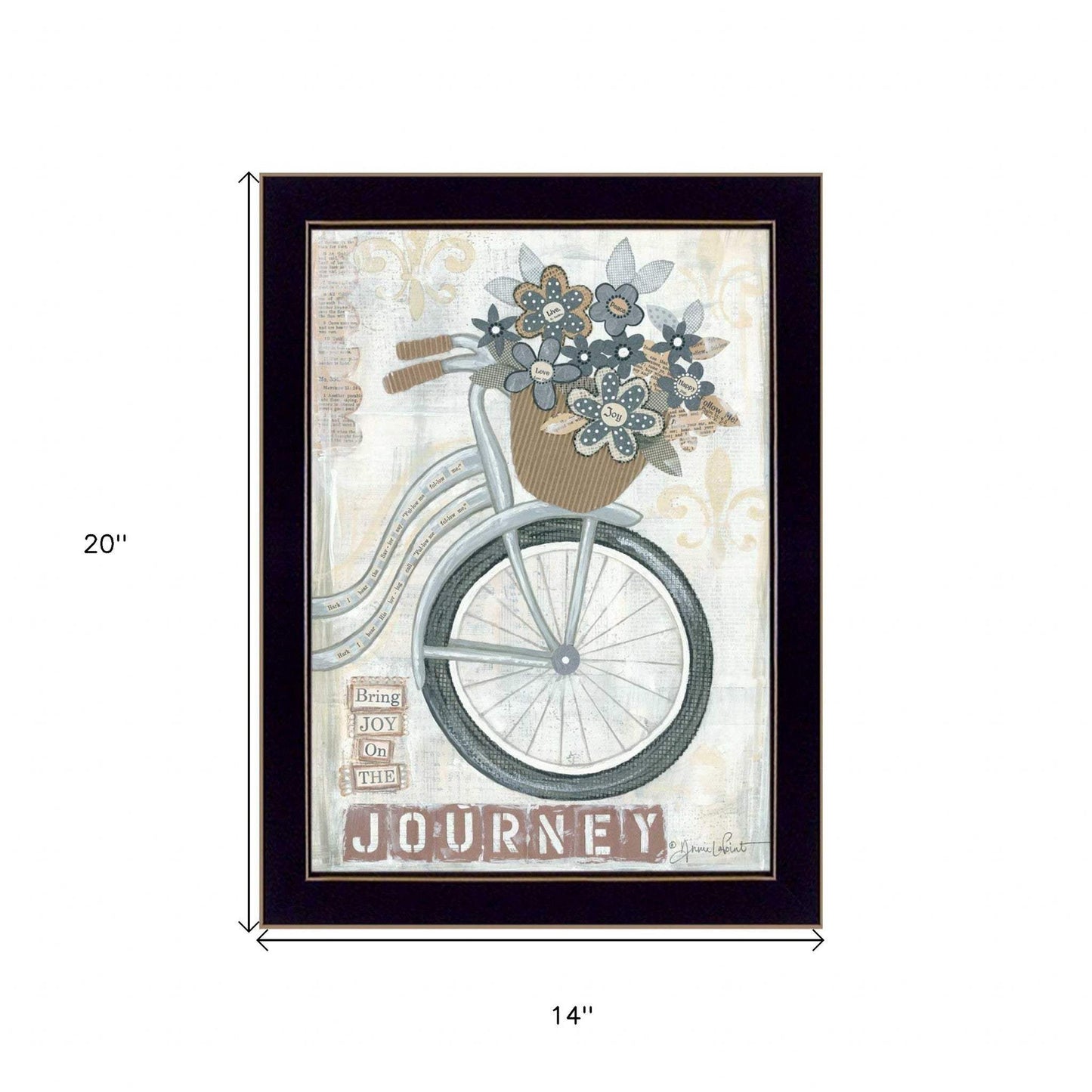 Journey Black Framed Print Wall Art - Homeroots - Flyclothing LLC