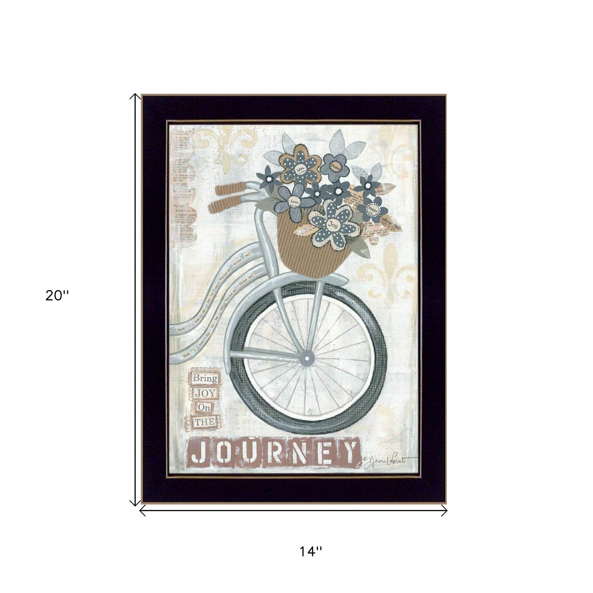 Journey Black Framed Print Wall Art - Homeroots - Flyclothing LLC