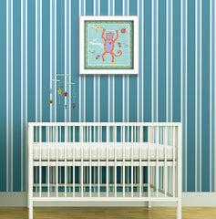 Beetle and Bob Baby Monkey White Framed Print Wall Art - Homeroots