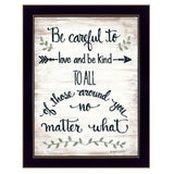Be Careful 2 Black Framed Print Wall Art - Homeroots - Flyclothing LLC