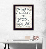 Be Careful 2 Black Framed Print Wall Art - Homeroots