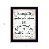 Be Careful 2 Black Framed Print Wall Art - Homeroots