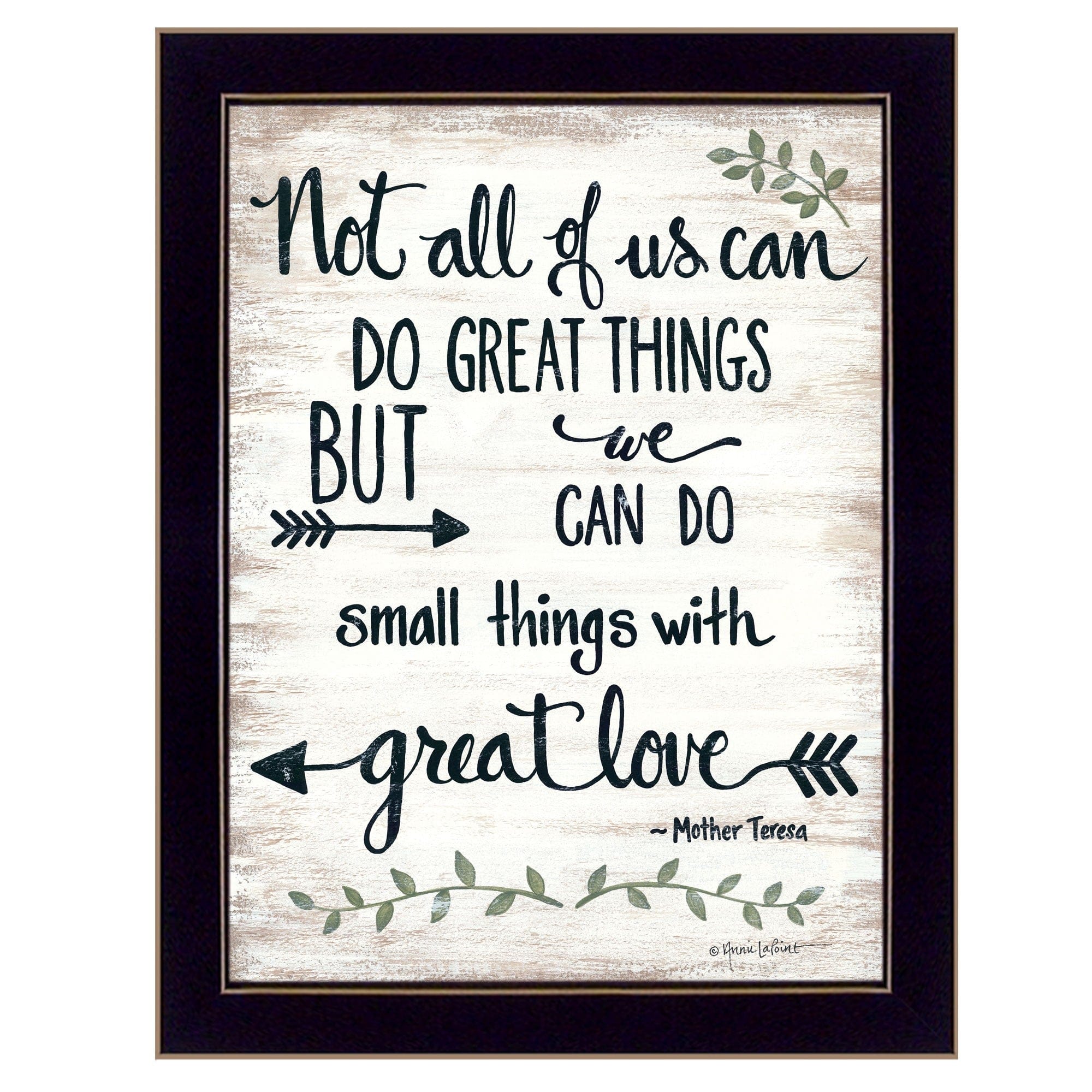 Great Love 1 Black Framed Print Wall Art - Homeroots