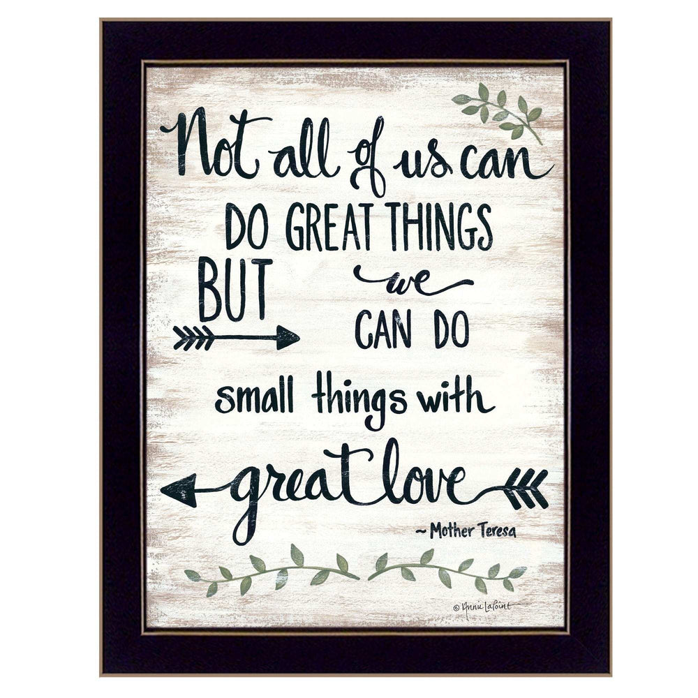 Great Love 1 Black Framed Print Wall Art - Homeroots - Flyclothing LLC