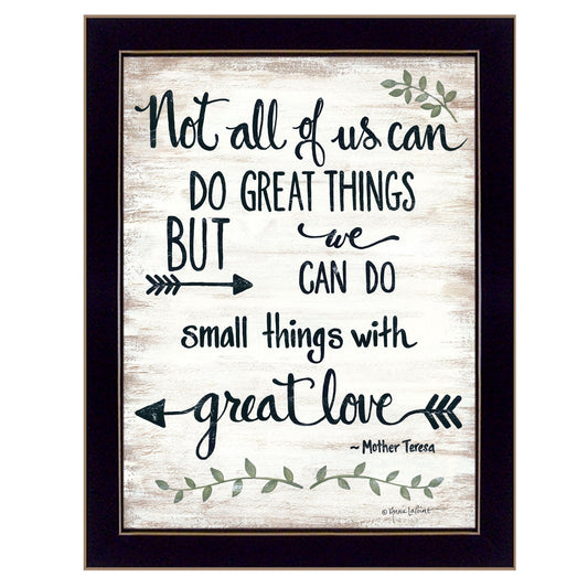 Great Love 1 Black Framed Print Wall Art - Homeroots