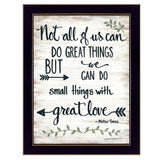 Great Love 1 Black Framed Print Wall Art - Homeroots