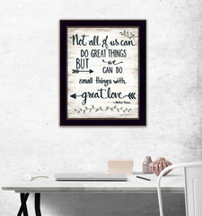 Great Love 1 Black Framed Print Wall Art - Homeroots