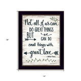 Great Love 1 Black Framed Print Wall Art - Homeroots